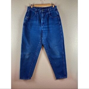 Vintage 90' Brittania High Rise Straight Tapered Leg Denim Mom Jeans